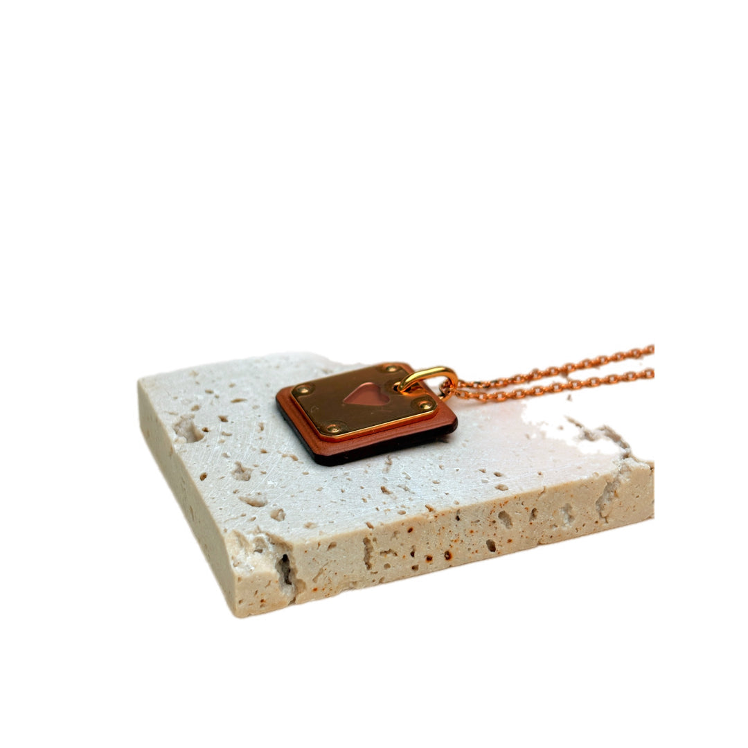 Hermes As De Coeur Necklace