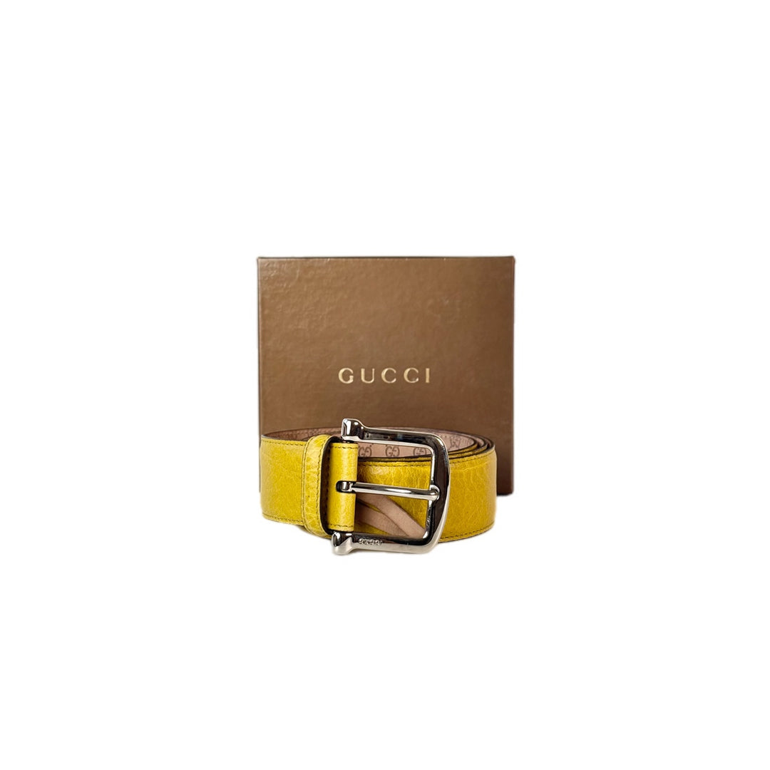 Gucci Yellow Belt #80