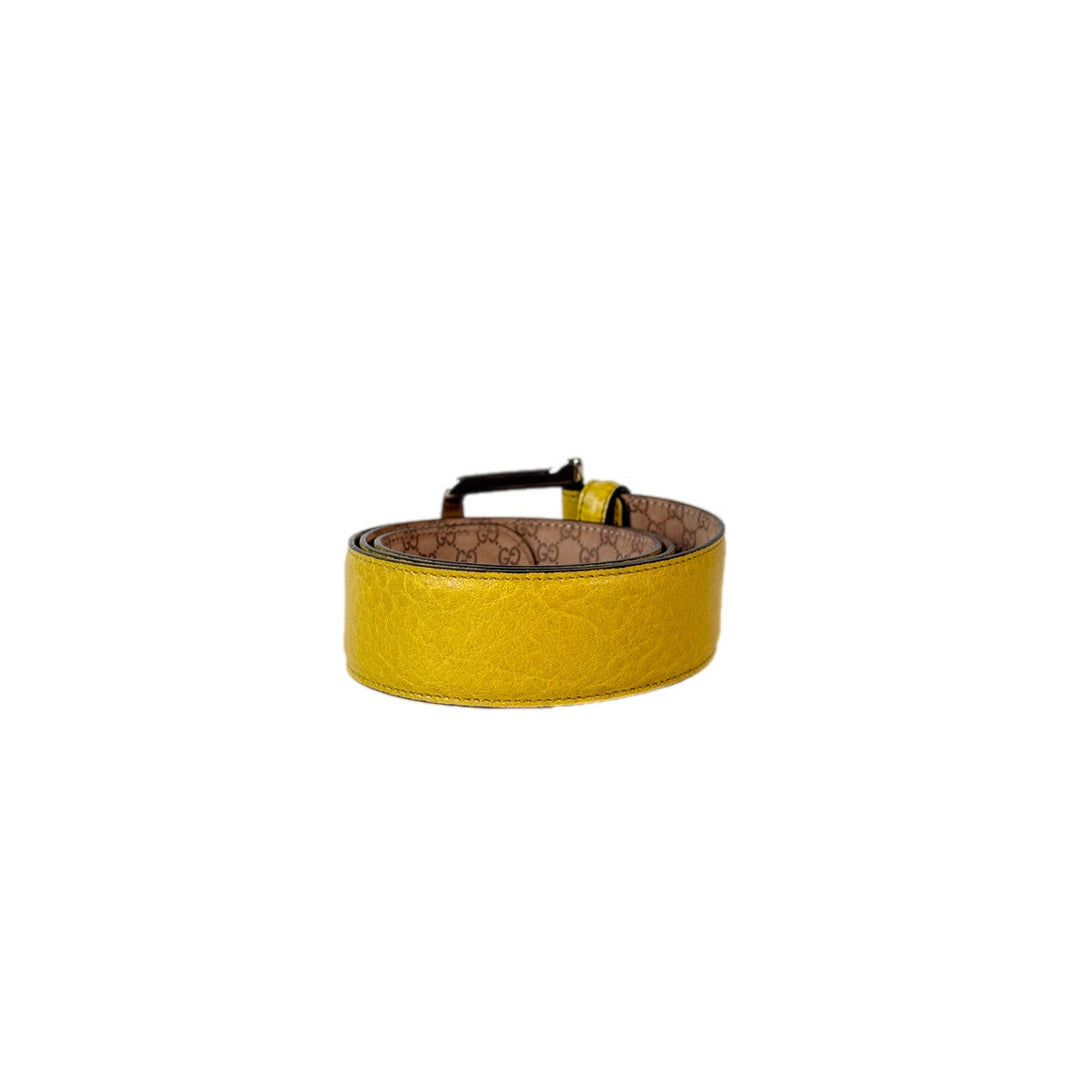Gucci Yellow Belt #80
