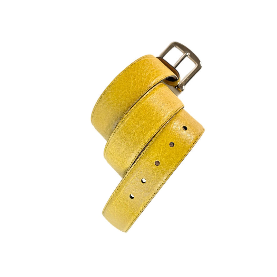 Gucci Yellow Belt #80