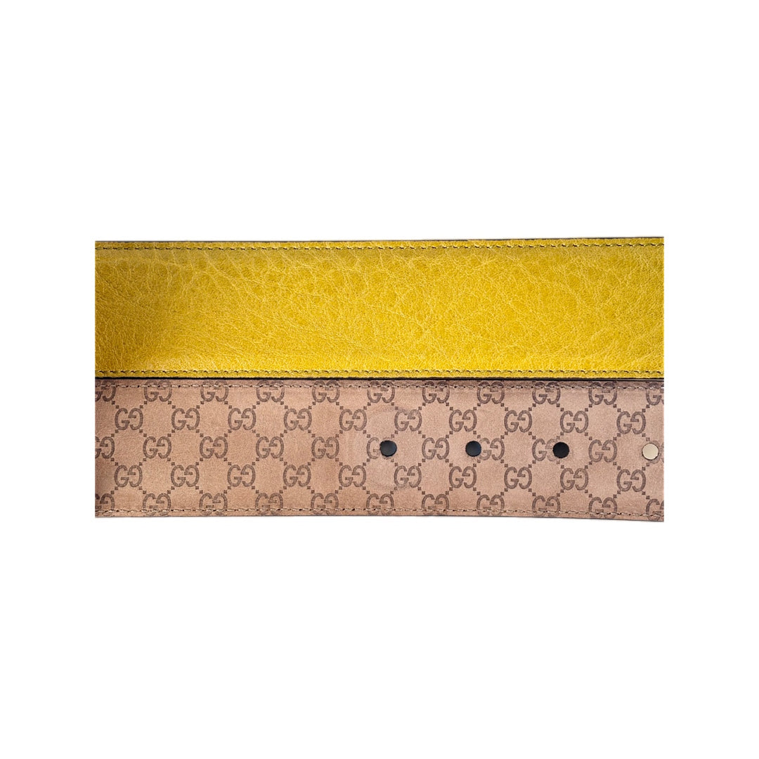 Gucci Yellow Belt #80
