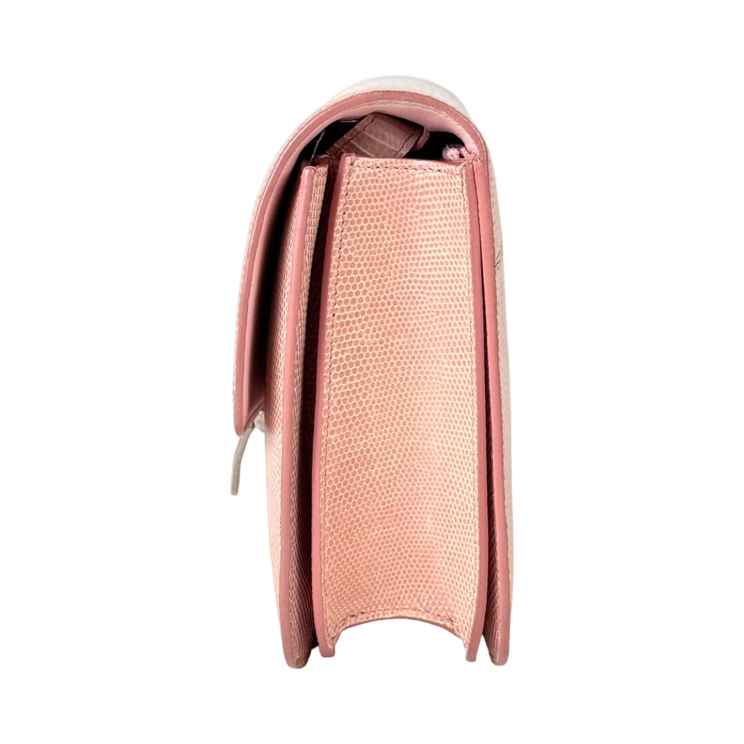 Celine Classic Box Bag Pink Lizard