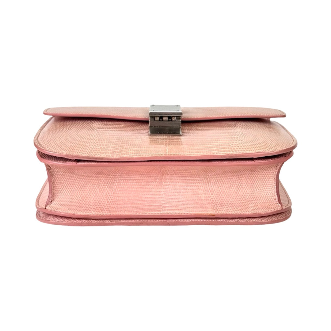 Celine Classic Box Bag Pink Lizard