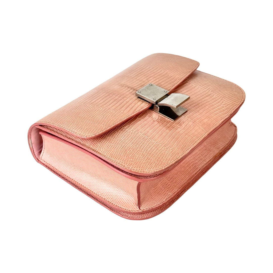 Celine Classic Box Bag Pink Lizard