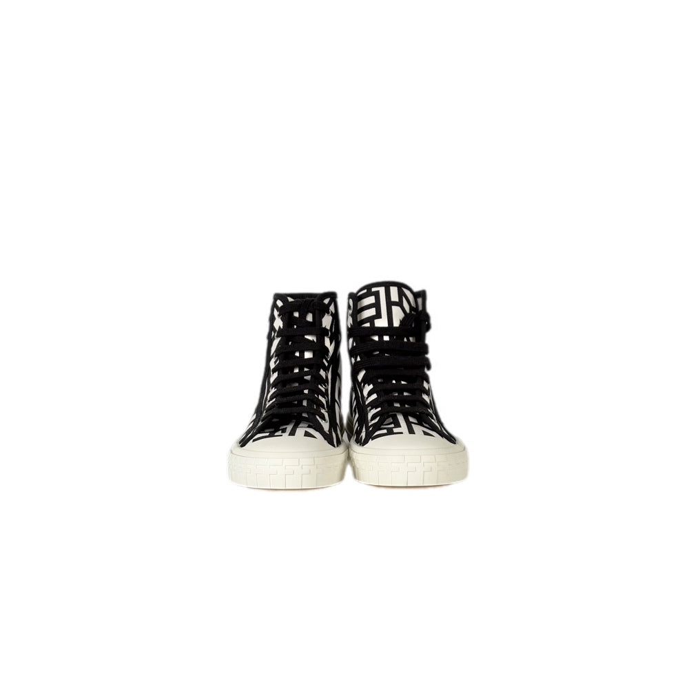 Fendi x Marc Jacobs Domino White/Black Hightops Sneakers #39