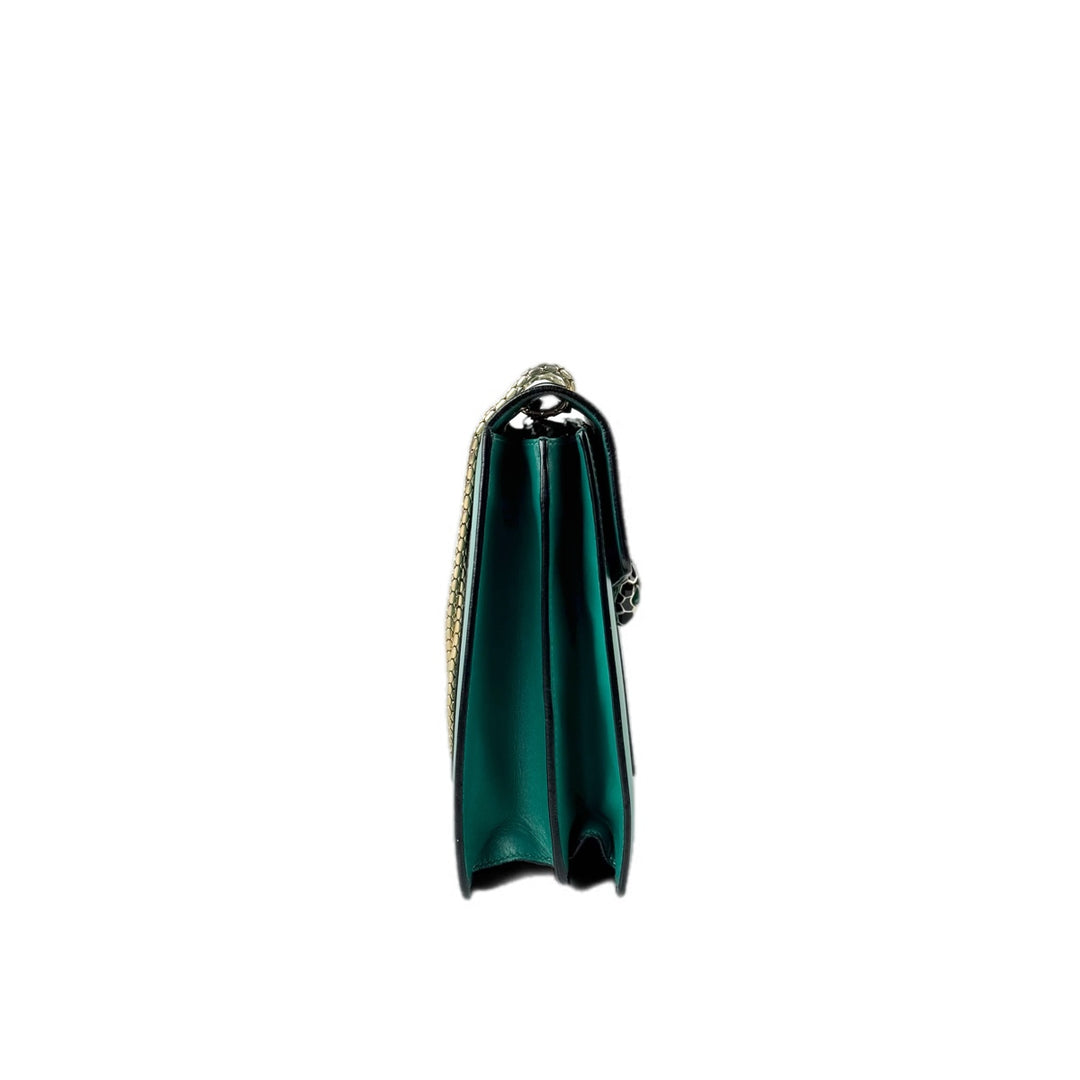 Bvlgari Green Med Serpenti Forever Crossbody Bag