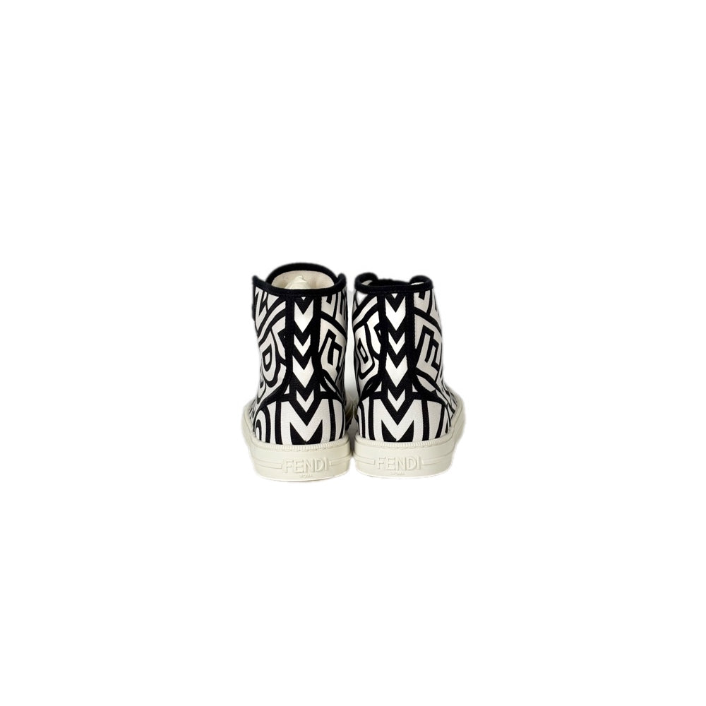 Fendi x Marc Jacobs Domino White/Black Hightops Sneakers #39