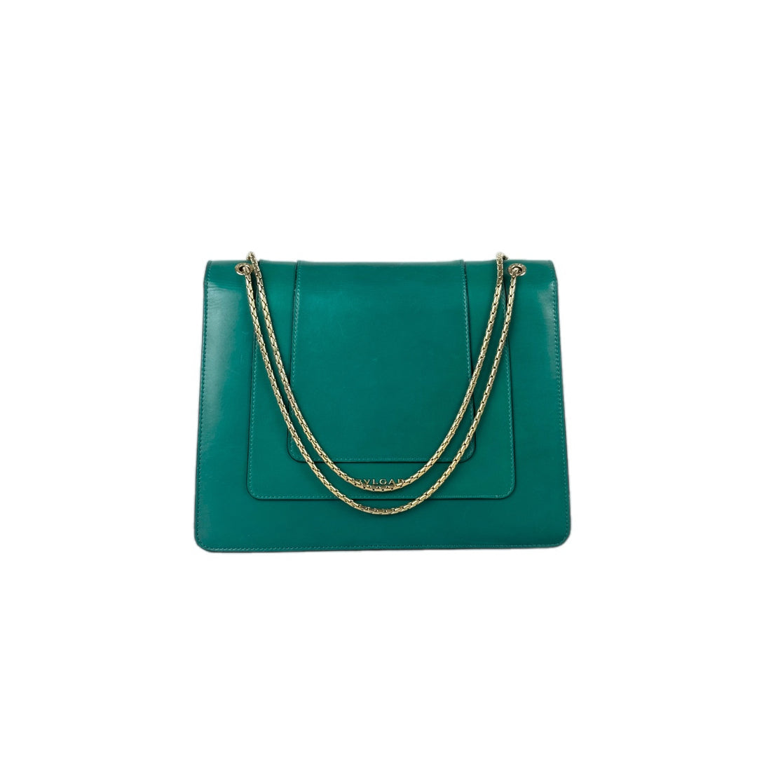 Bvlgari Green Med Serpenti Forever Crossbody Bag
