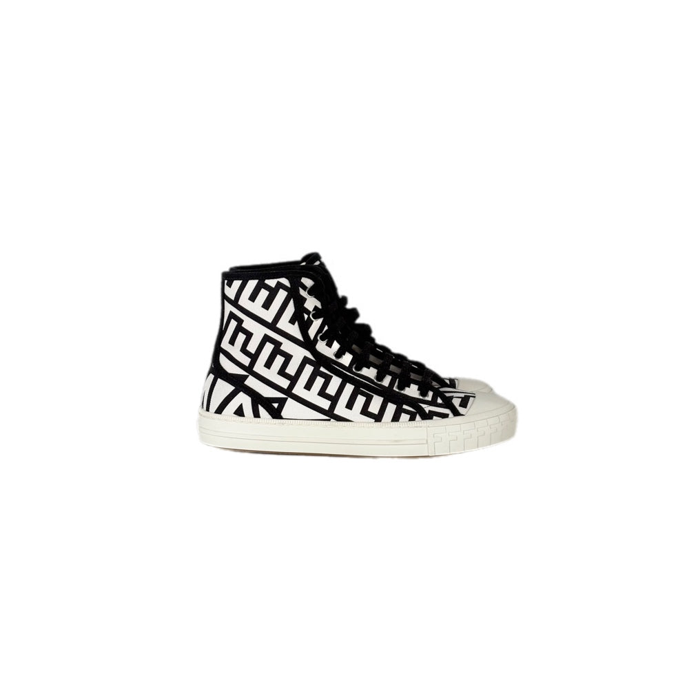 Fendi x Marc Jacobs Domino White/Black Hightops Sneakers #39