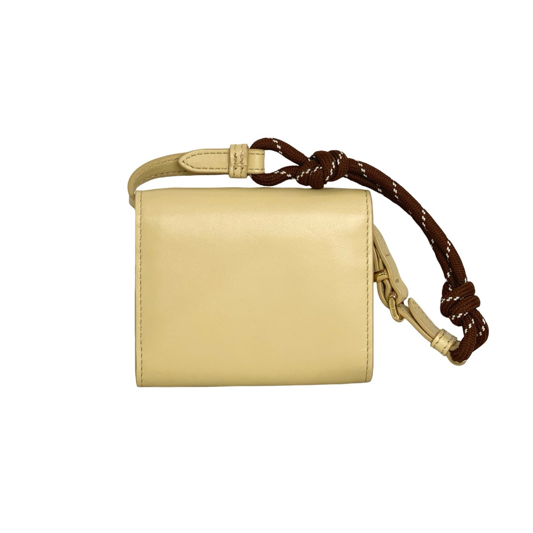 Miumiu Yellow Leather Shoulder Wallet