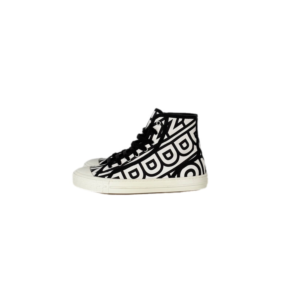 Fendi x Marc Jacobs Domino White/Black Hightops Sneakers #39