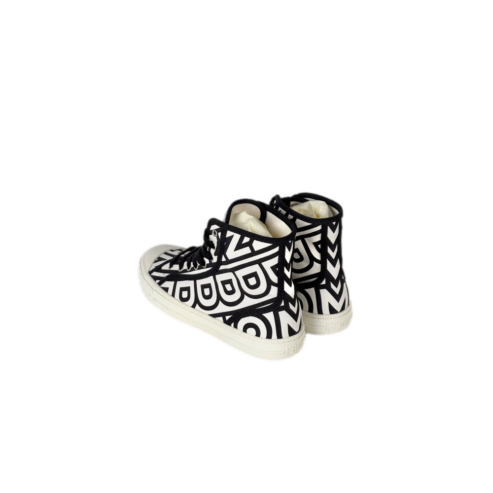 Fendi x Marc Jacobs Domino White/Black Hightops Sneakers #39