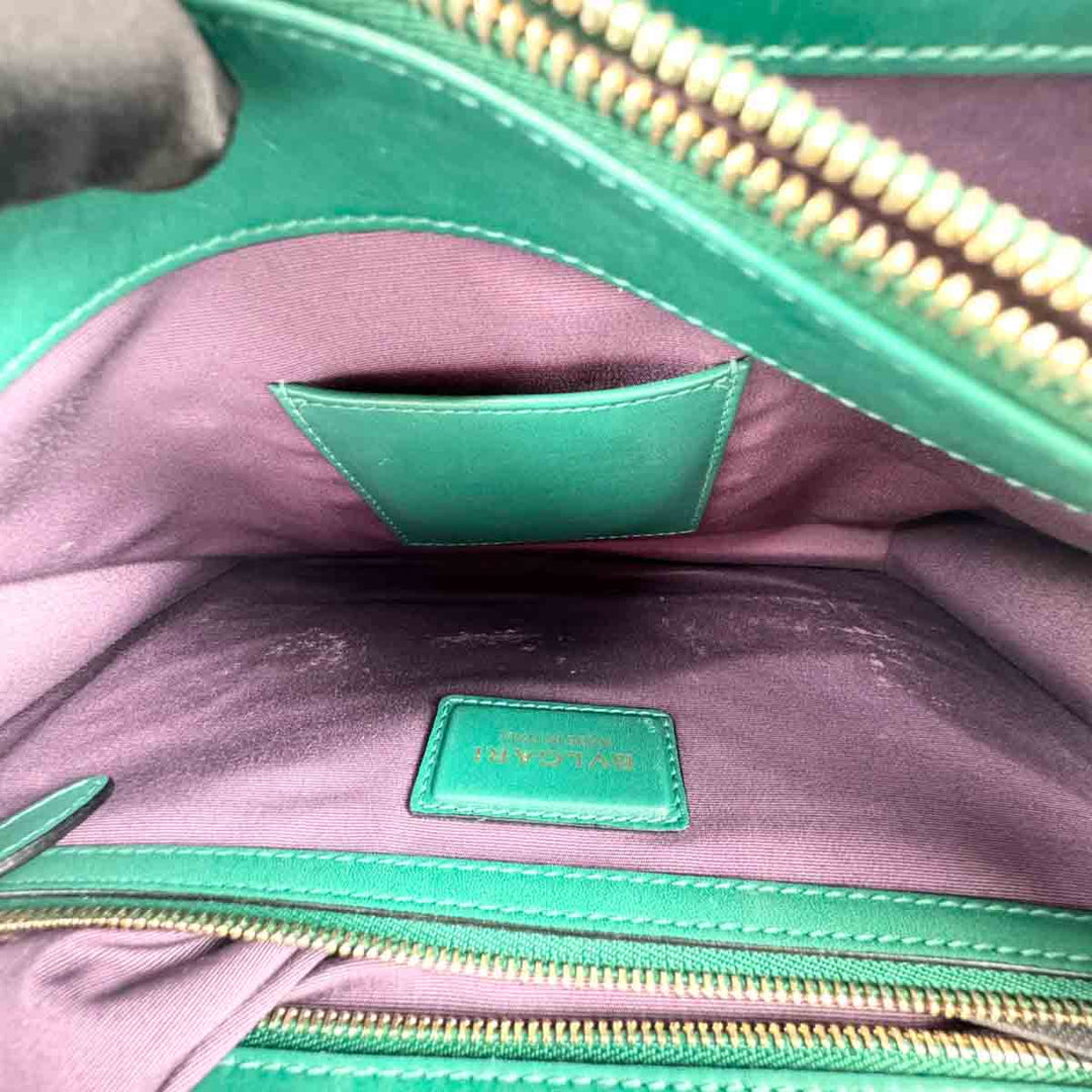 Bvlgari Green Med Serpenti Forever Crossbody Bag