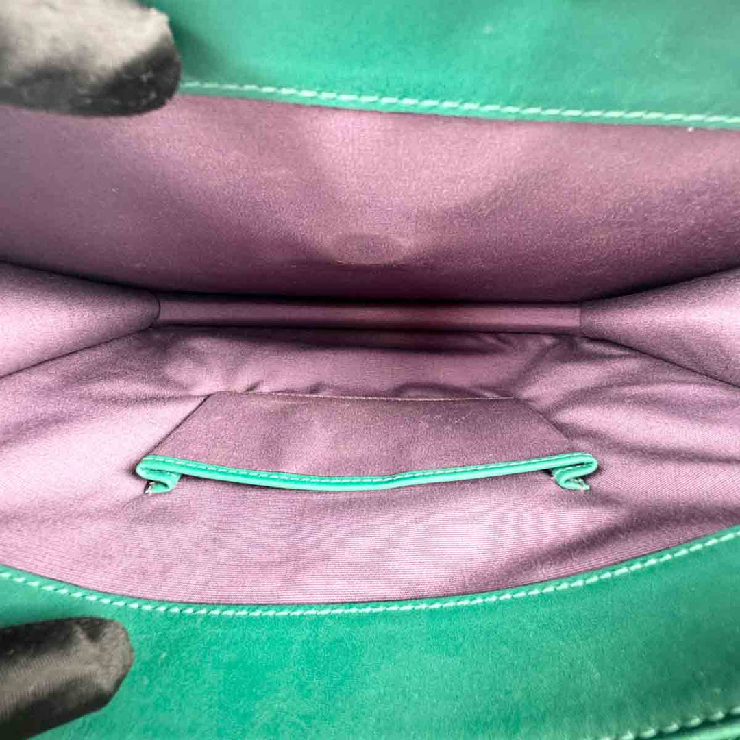 Bvlgari Green Med Serpenti Forever Crossbody Bag