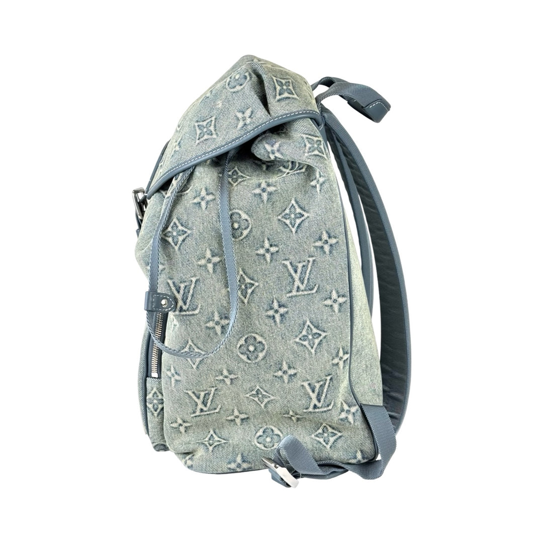 Louis Vuitton Montsouris Denim Monogram Backpack GM