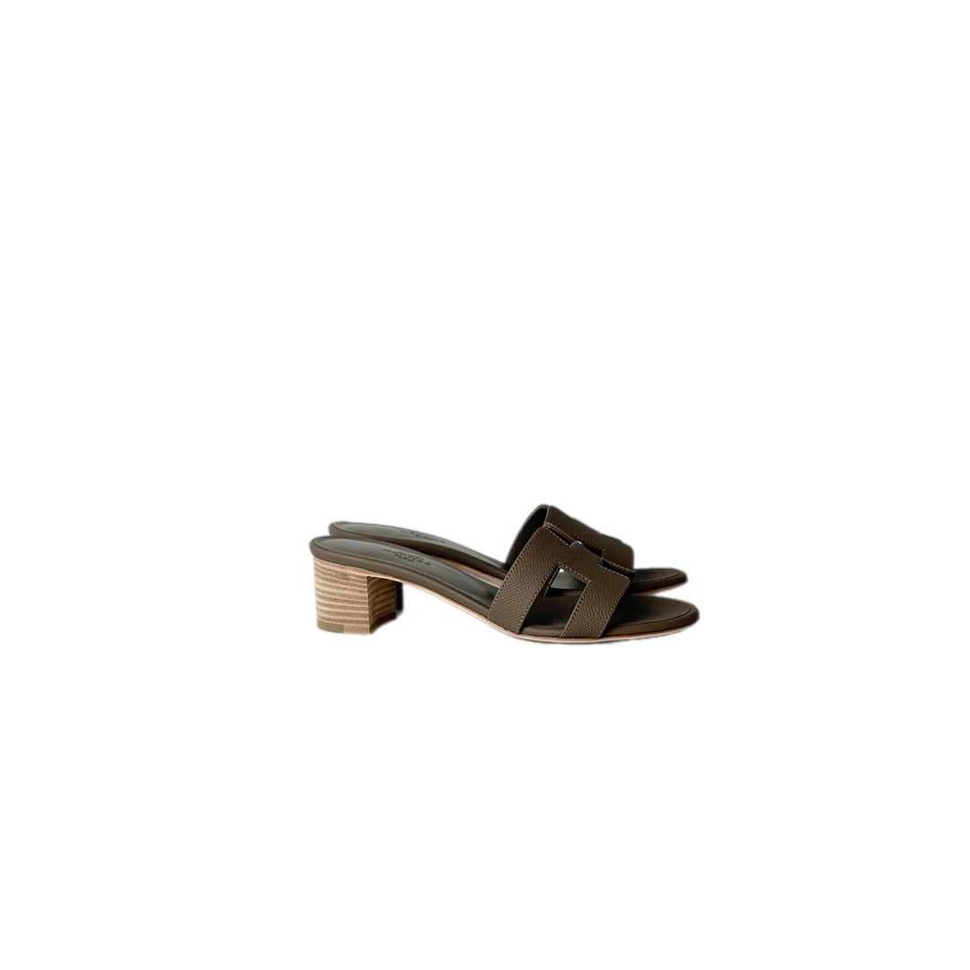 Hermes Etoupe Oasis Sandal Shoes #35