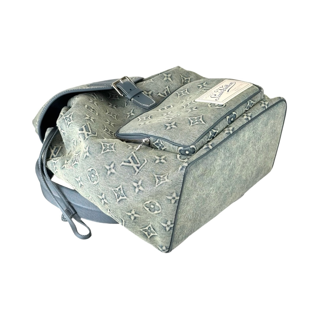 Louis Vuitton Montsouris Denim Monogram Backpack GM