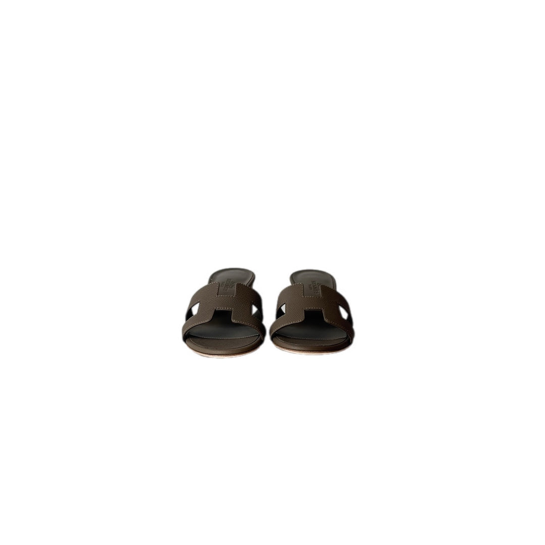 Hermes Etoupe Oasis Sandal Shoes #35
