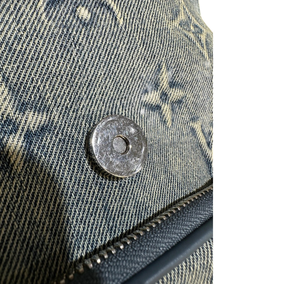 Louis Vuitton Montsouris Denim Monogram Backpack GM