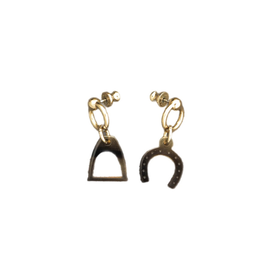 Hermes Accessories Amulette Equestre Earrings