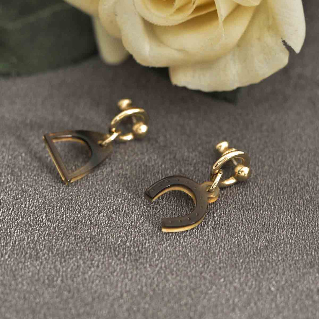 Hermes Accessories Amulette Equestre Earrings