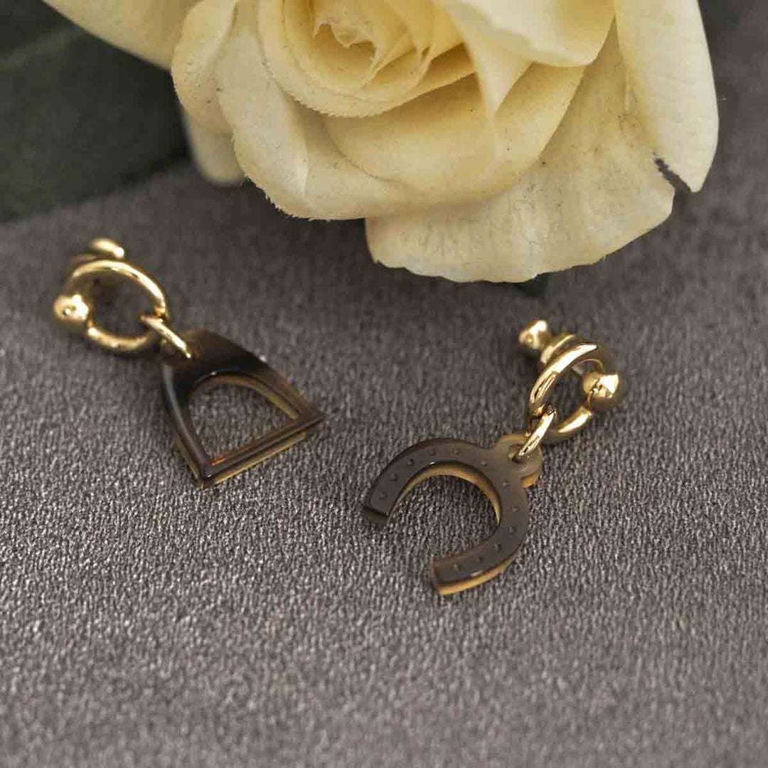 Hermes Accessories Amulette Equestre Earrings
