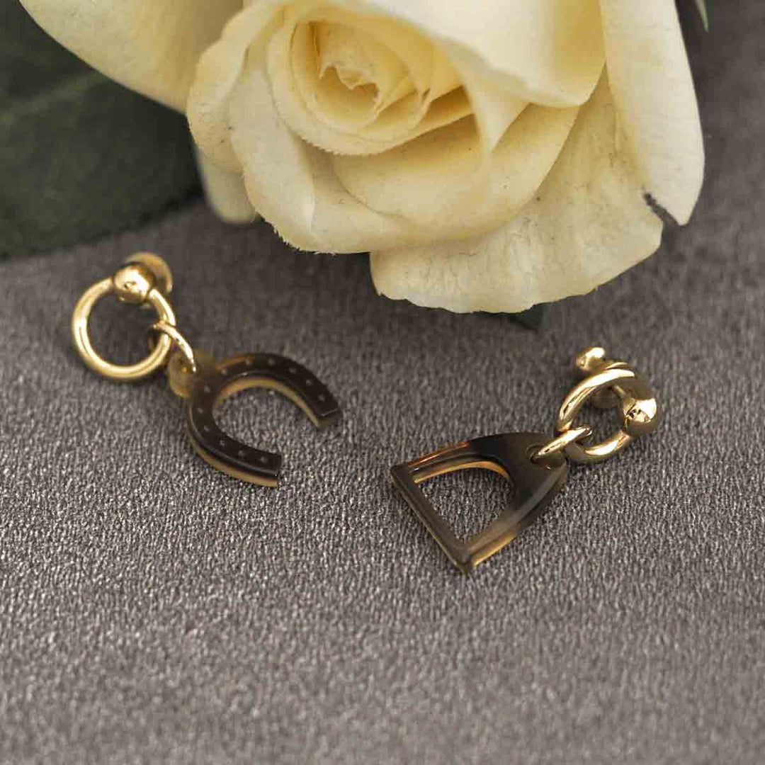 Hermes Accessories Amulette Equestre Earrings