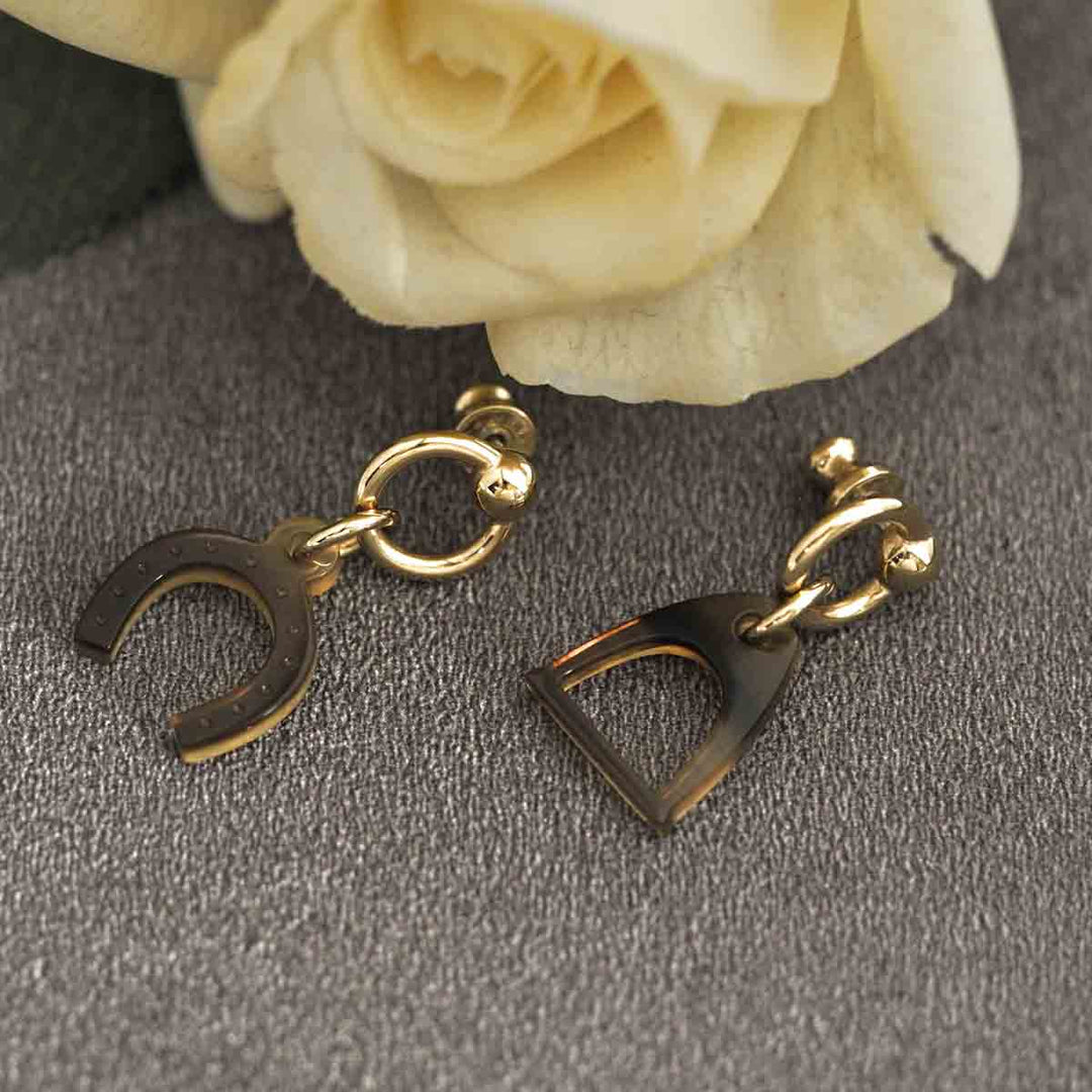 Hermes Accessories Amulette Equestre Earrings