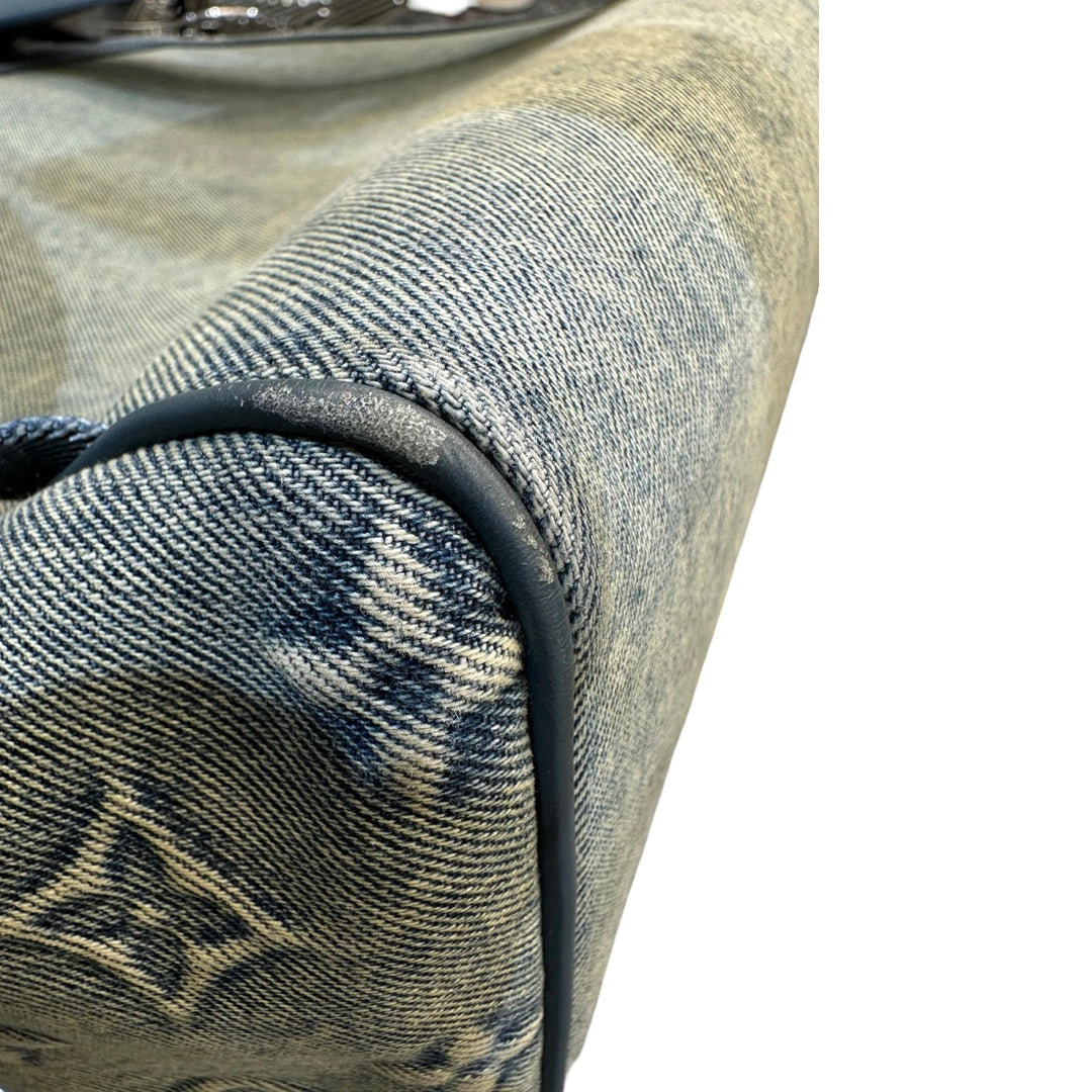 Louis Vuitton Montsouris Denim Monogram Backpack GM