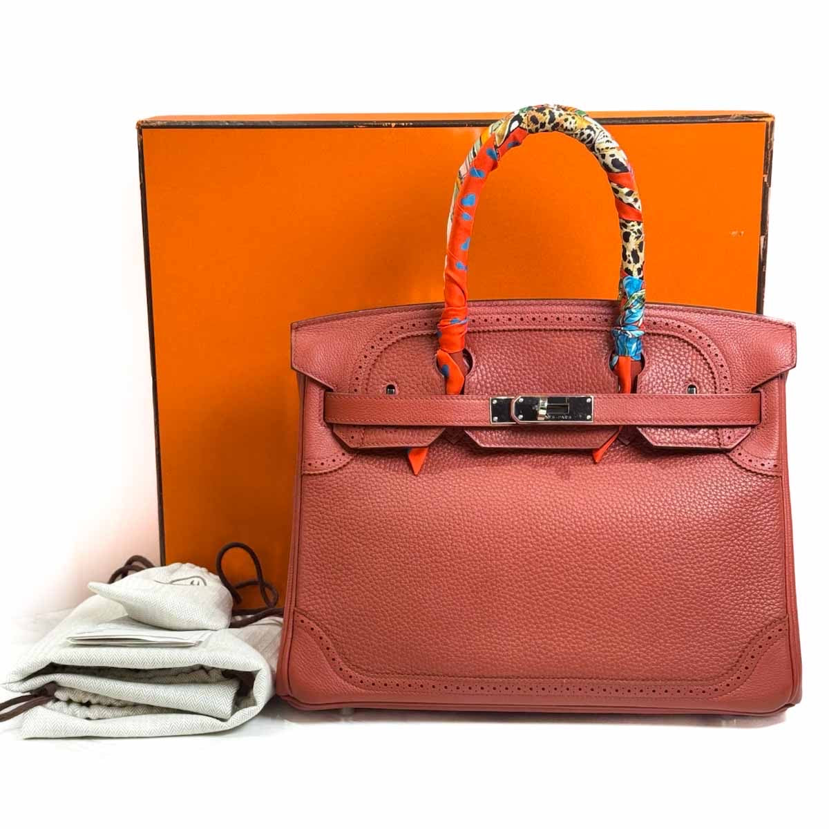 Hermes Birkin 30cm Ghillies TC Brique
