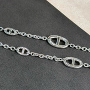 Hermes Farandole Silver Long Necklace 160cm