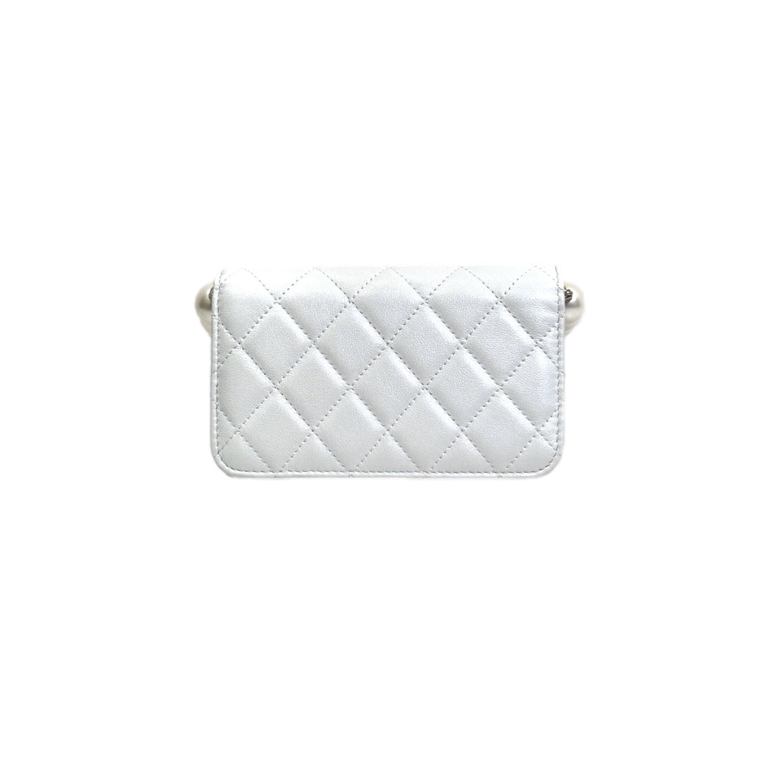 Chanel Mini White Pearl Bag