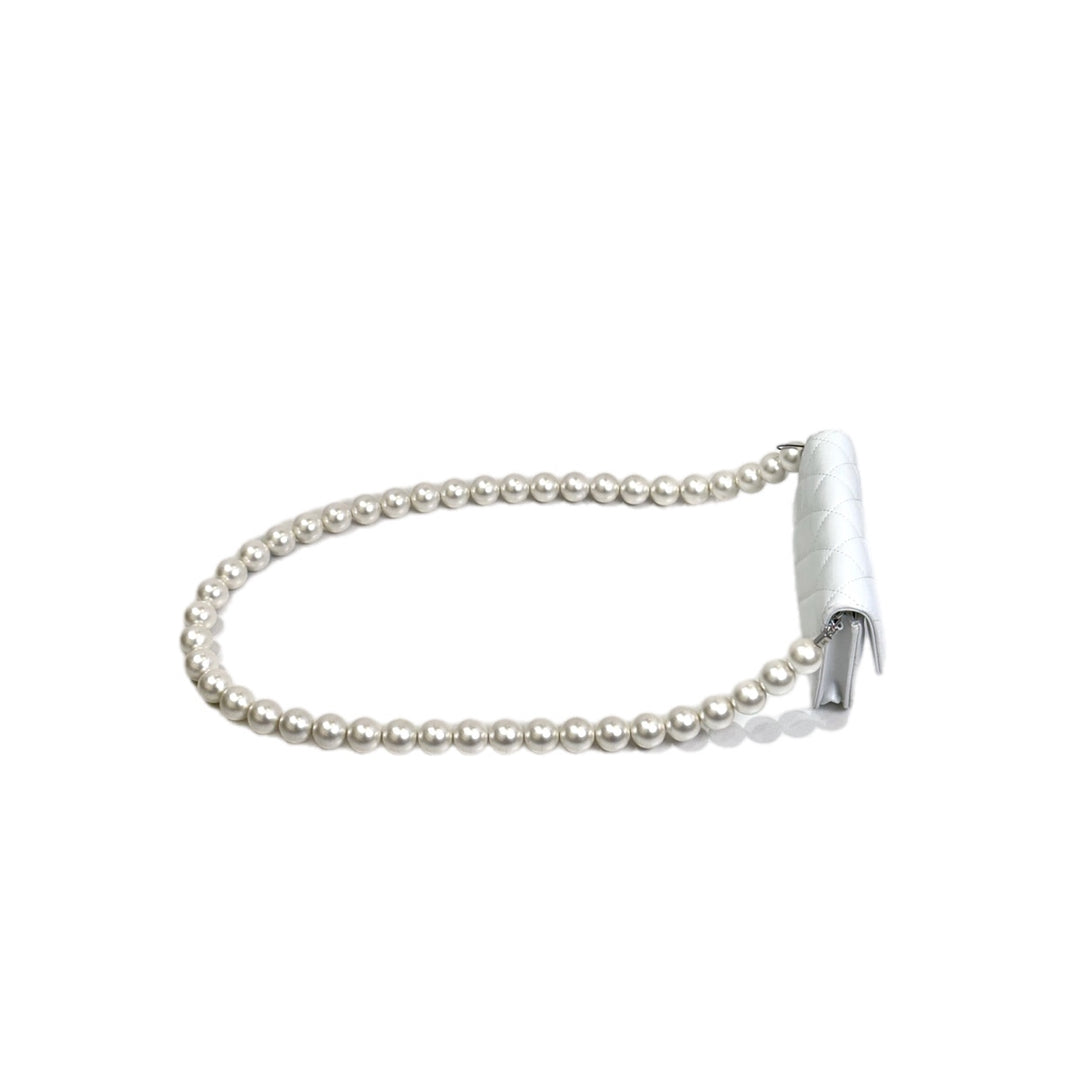 Chanel Mini White Pearl Bag