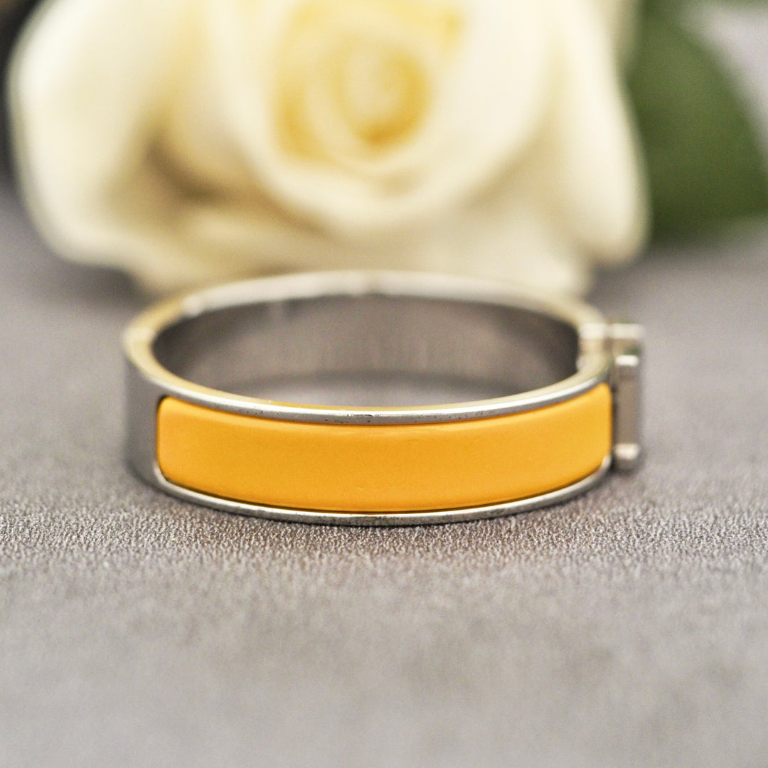 Hermes H Clic Yellow Bracelet