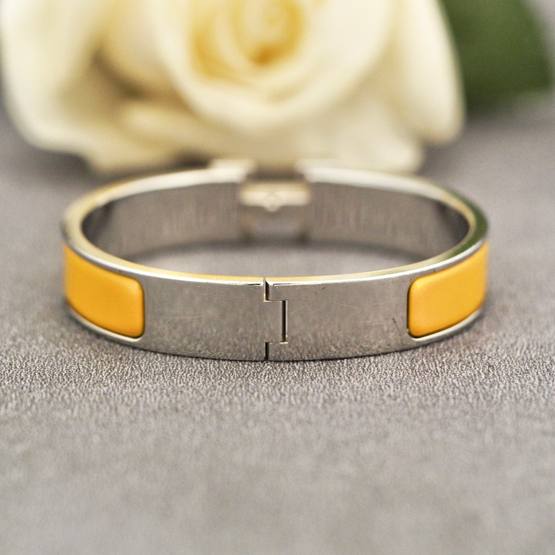 Hermes H Clic Yellow Bracelet