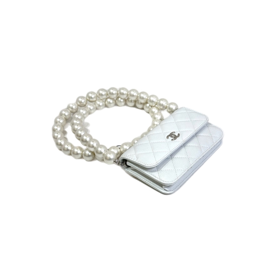 Chanel Mini White Pearl Bag