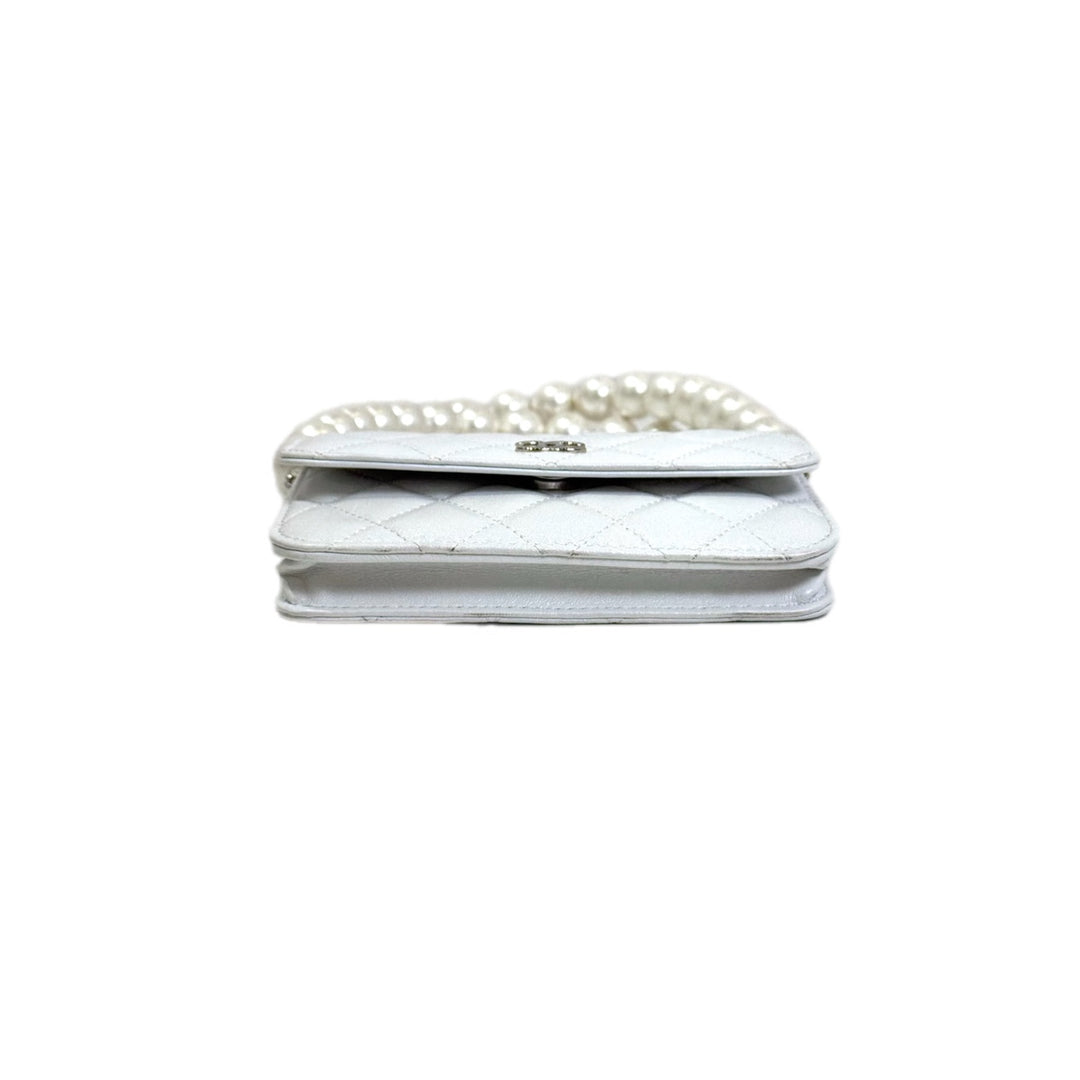 Chanel Mini White Pearl Bag