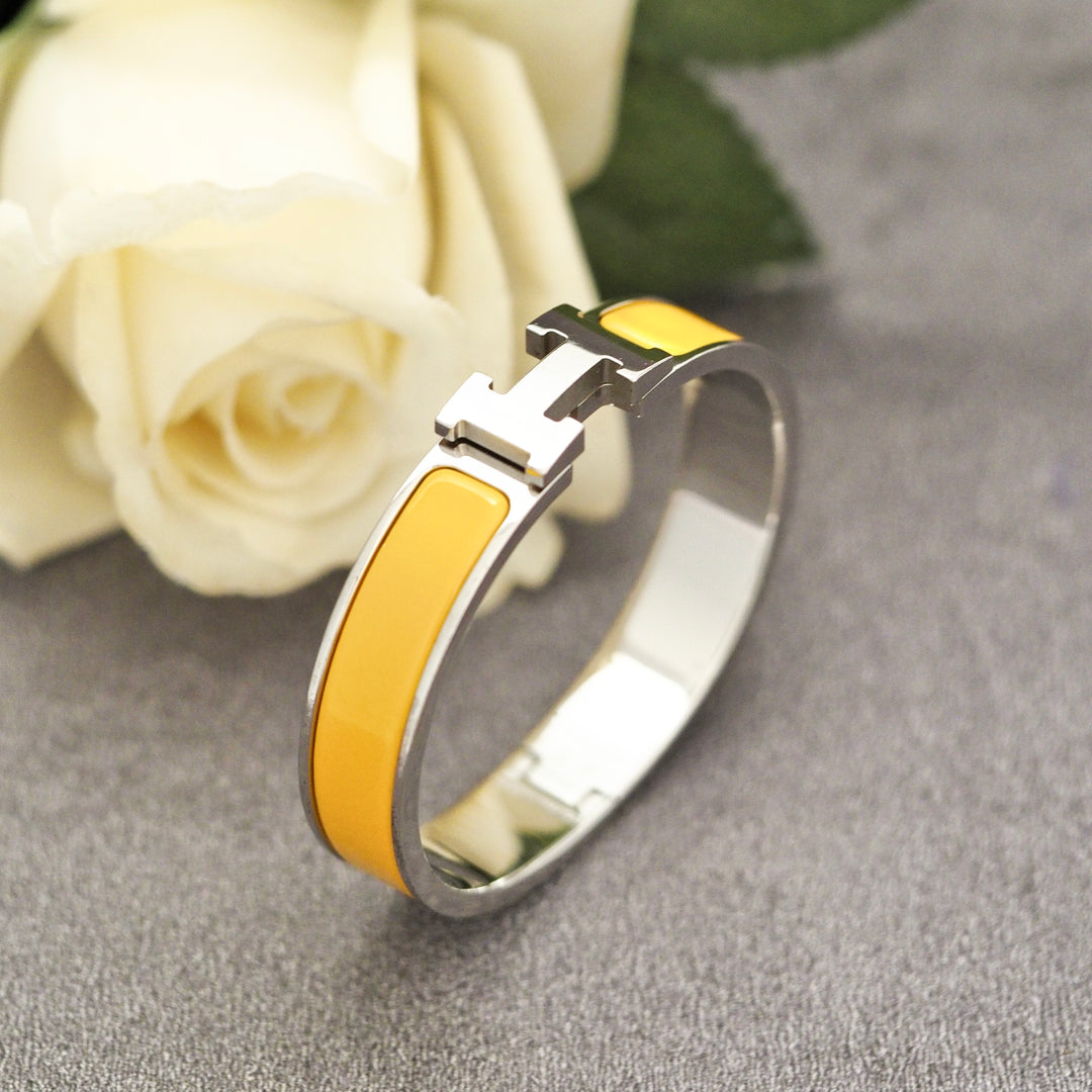 Hermes H Clic Yellow Bracelet