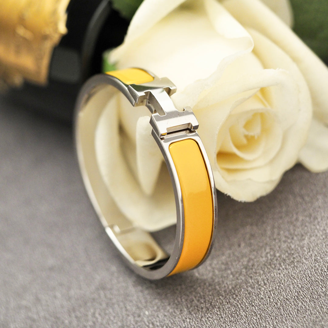 Hermes H Clic Yellow Bracelet