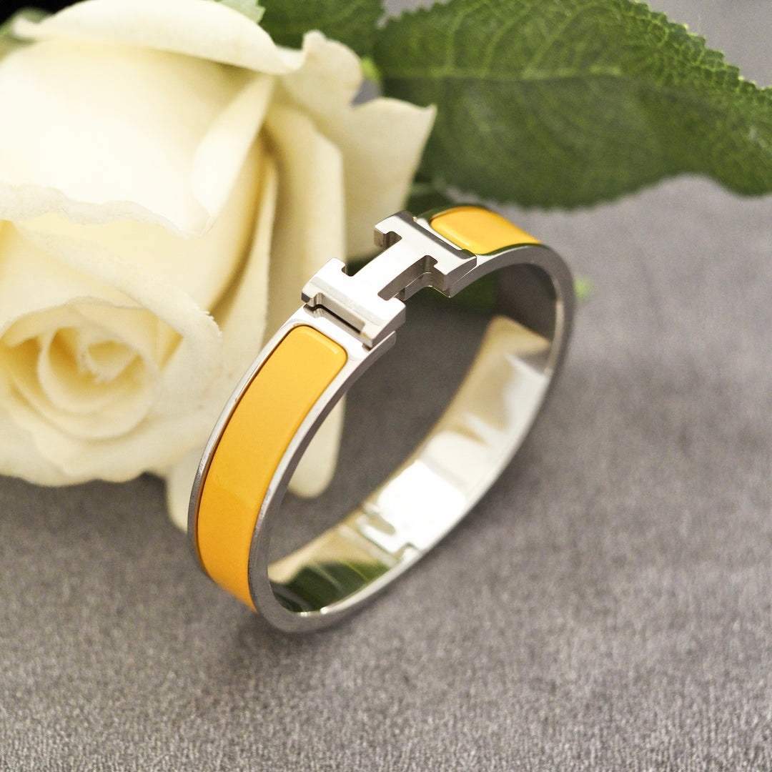 Hermes H Clic Yellow Bracelet