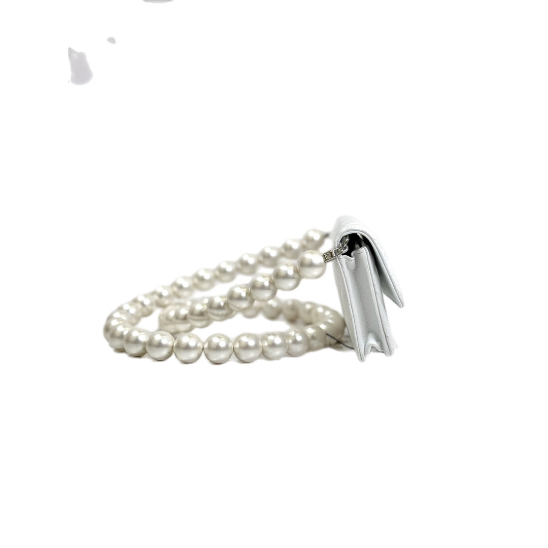 Chanel Mini White Pearl Bag