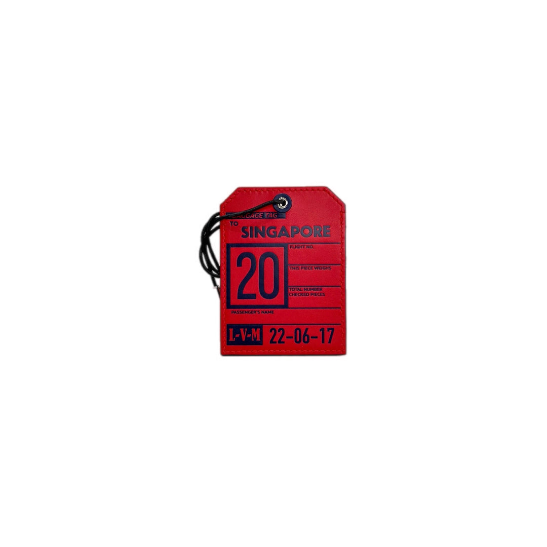 Louis Vuitton Red Luggage Tag