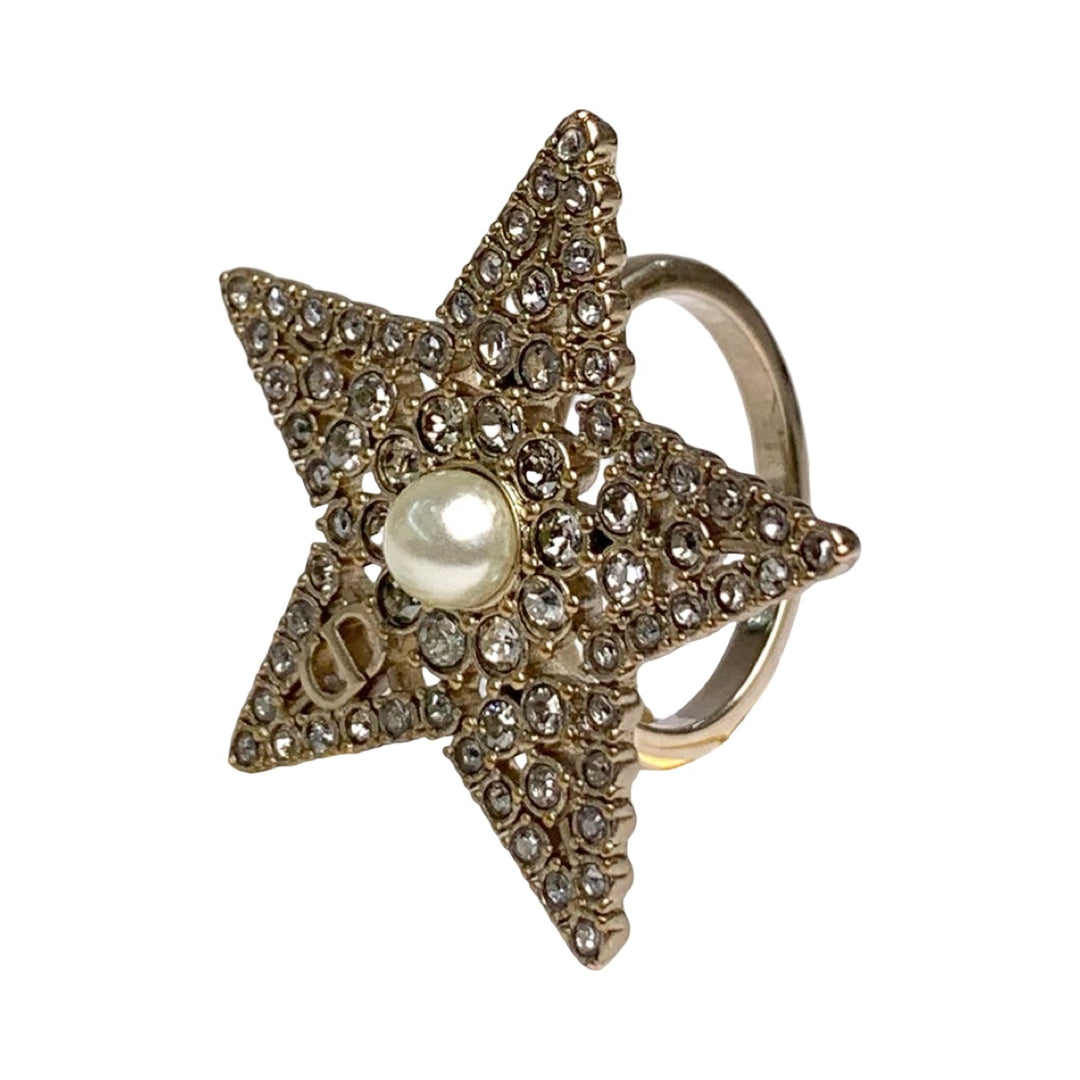 Dior Nuit Etoilee Star Pearl Ring #52
