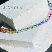 Rainbow Sapphire Tennis Bracelet - Jiaxyk