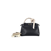 Fendi Peekaboo Mini Navy/Cream Handle Bag