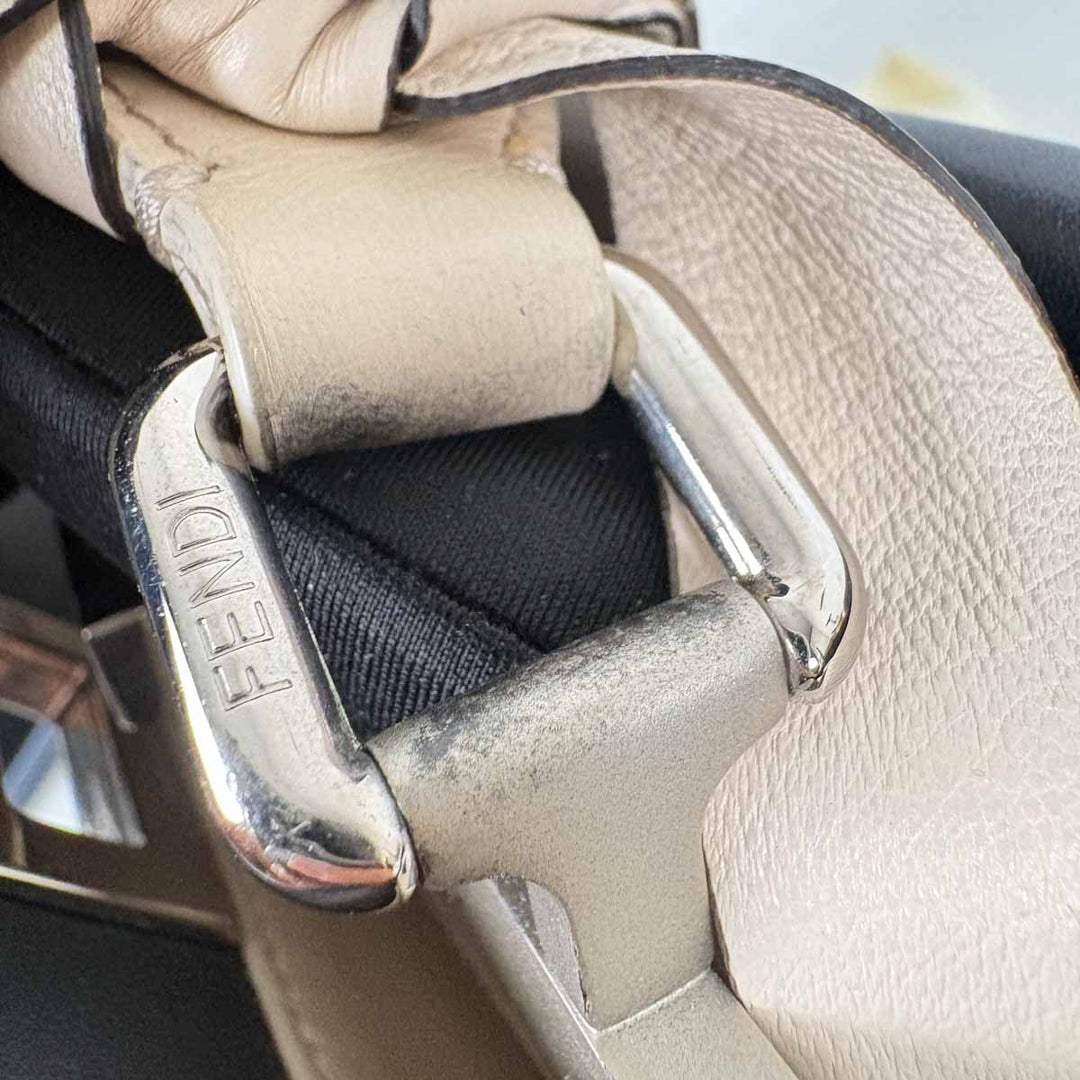 Fendi Peekaboo Mini Navy/Cream Handle Bag