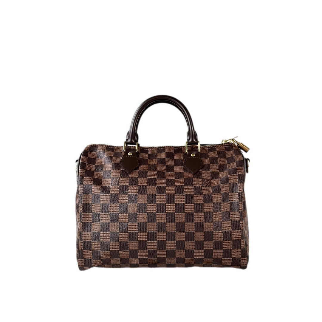 Louis Vuitton Speedy 30cm Bandouliere Damier Ebene
