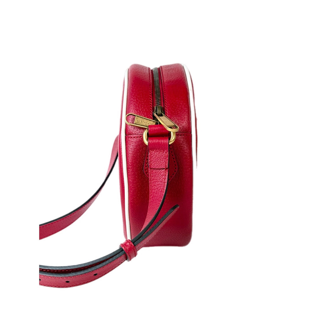 Gucci X Adidas Crossbody Bag Red Calfskin