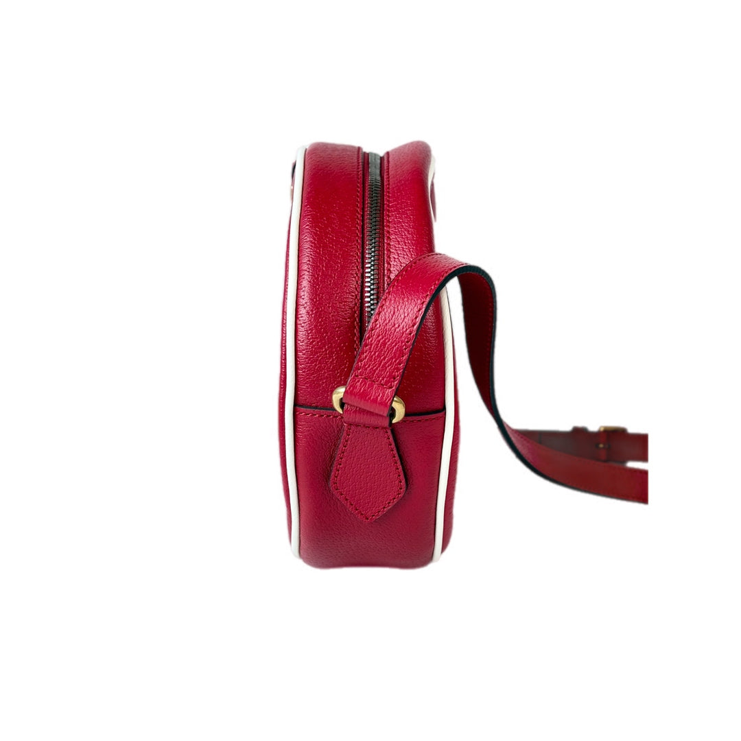 Gucci X Adidas Crossbody Bag Red Calfskin
