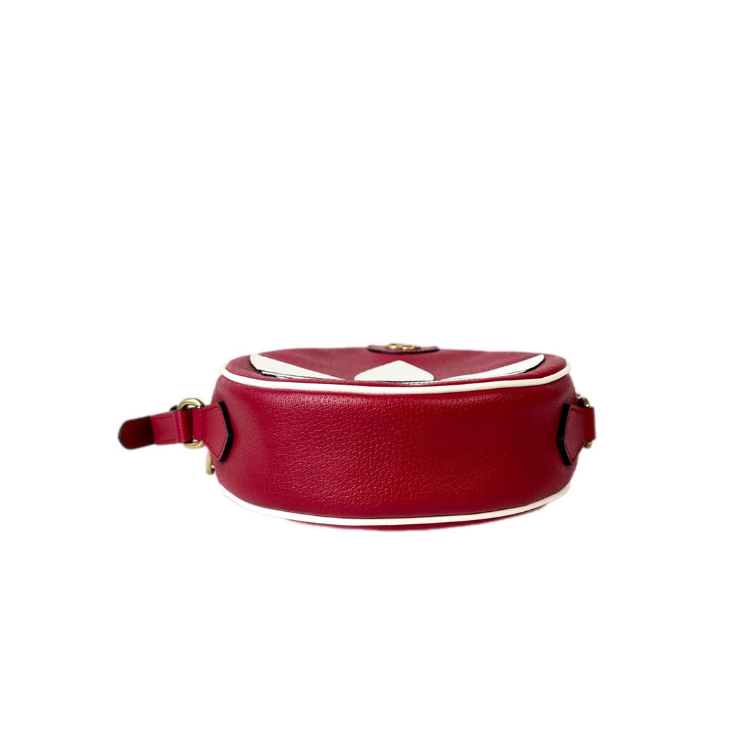Gucci X Adidas Crossbody Bag Red Calfskin